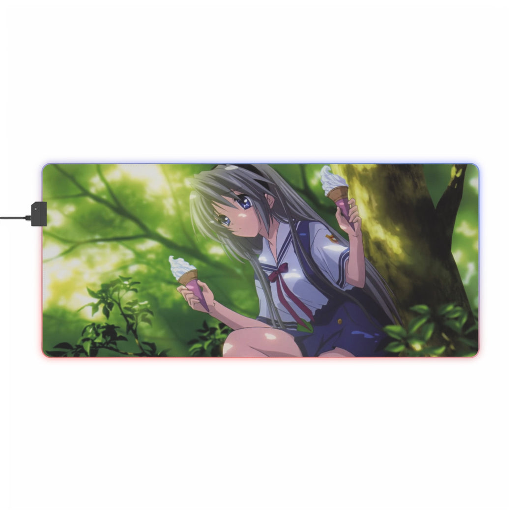 Tomoyo Sakagami RGB LED Mouse Pad (Desk Mat)