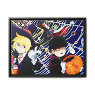 Mob Psycho 100 Arataka Reigen, Shigeo Kageyama, Teruki Hanazawa Canvas Framed Art Print