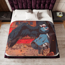 Load image into Gallery viewer, Anime Howl&#39;s Moving Castle Sherpa Blanket
