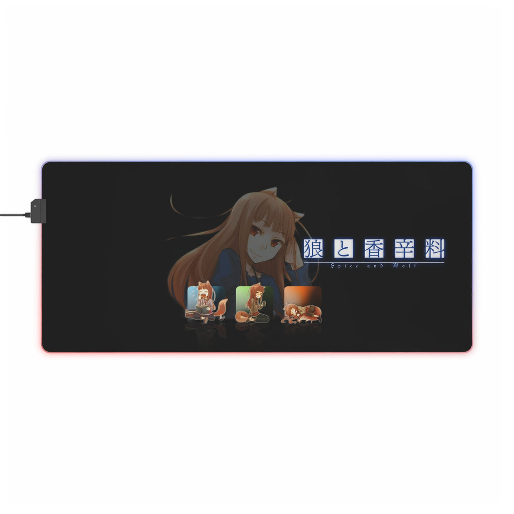 Spice And Wolf RGB LED Mouse Pad (Desk Mat)