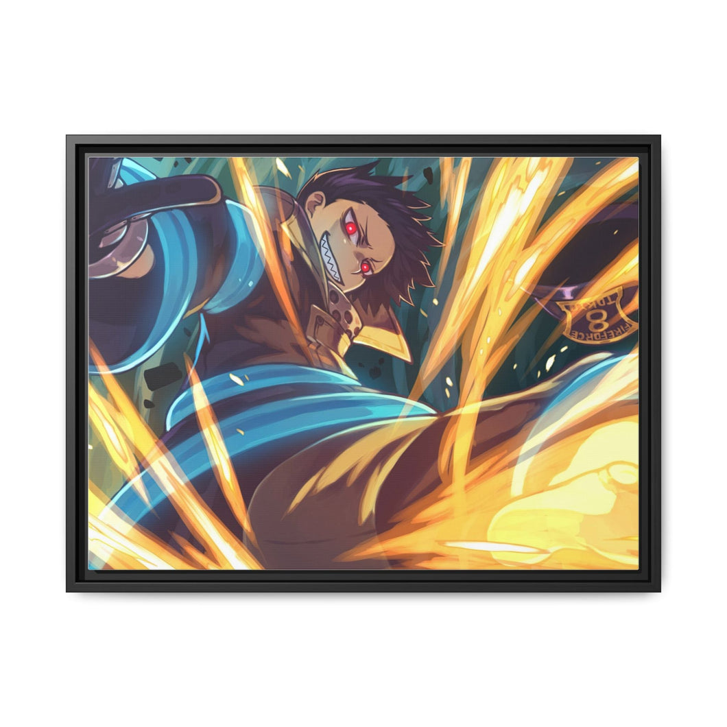 Anime Fire Force Canvas Framed Art Print