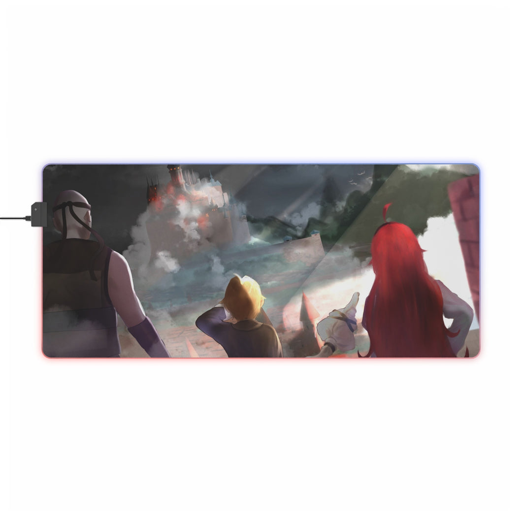Mushoku Tensei: Jobless Reincarnation Rudeus Greyrat, Eris Boreas Greyrat RGB LED Mouse Pad (Desk Mat)