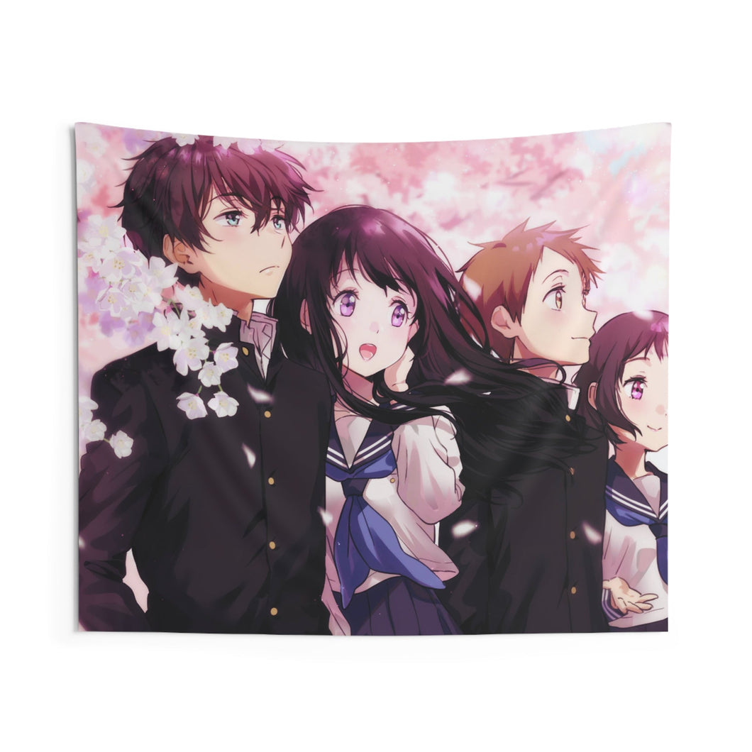 Hyouka Eru Chitanda, Satoshi Fukube, Mayaka Ibara Indoor Wall Tapestry