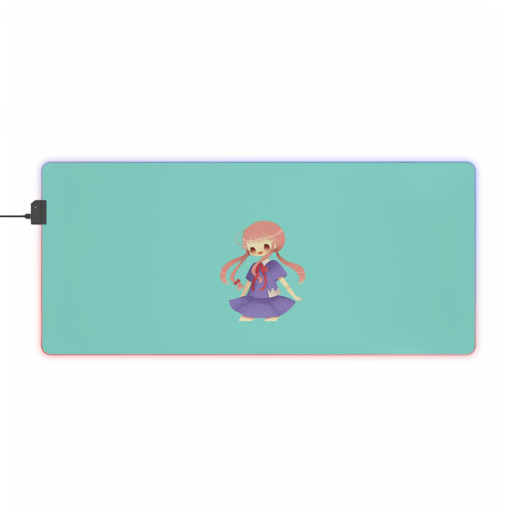 Mirai Nikki Yuno Gasai RGB LED Mouse Pad (Desk Mat)