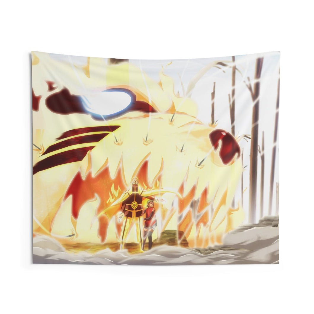 Naruto Uzumaki / Sarada Uchiha Indoor Wall Tapestry
