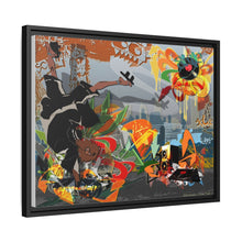 Load image into Gallery viewer, Anime Samurai Champloor Canvas Framed Art Print
