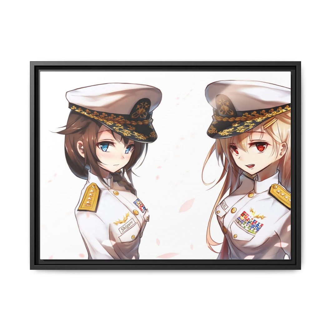 Anime Kantai Collection Canvas Framed Art Print