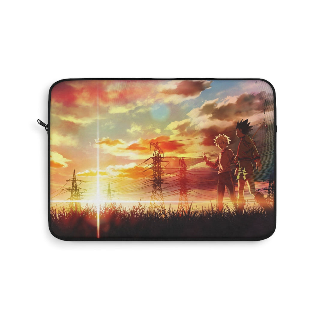 Gon and Killua walking at a beautiful sunset Laptop Sleeve