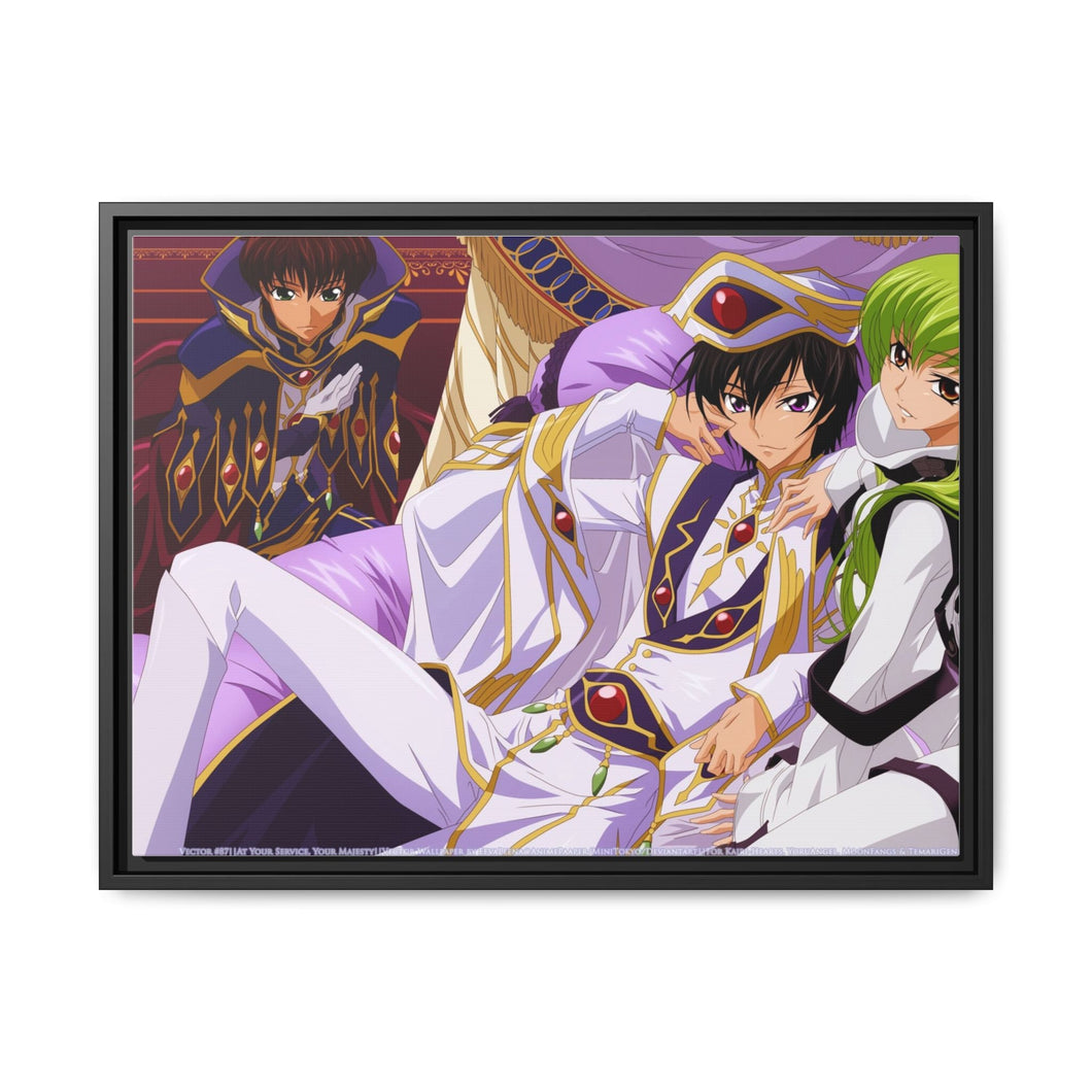Anime Code Geass Canvas Framed Art Print