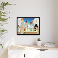Load image into Gallery viewer, Bleach Ichigo Kurosaki, Rukia Kuchiki, Renji Abarai, Orihime Inoue, Yasutora Sado Canvas Framed Art Print
