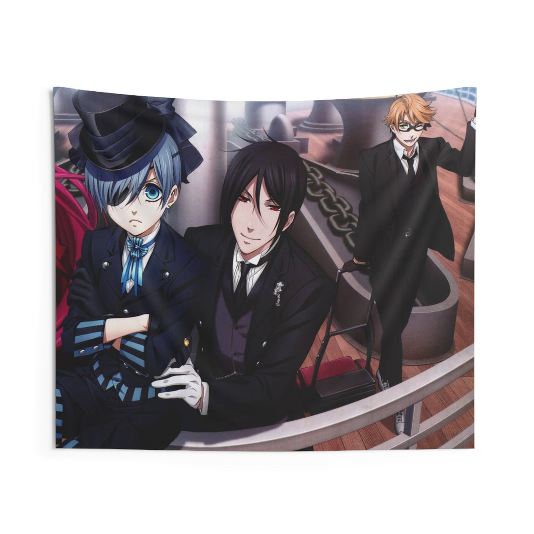 Black Butler Indoor Wall Tapestry
