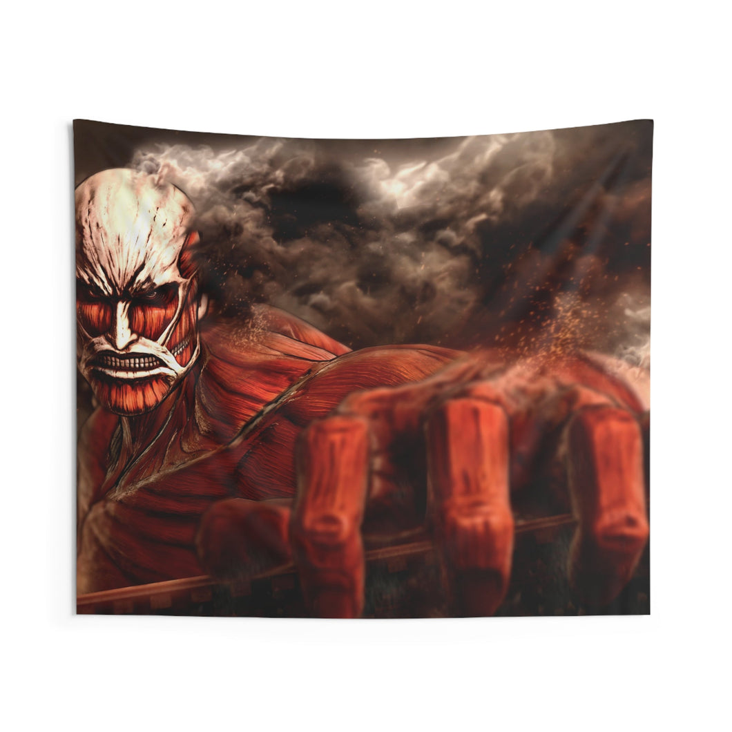 Colossal titan Indoor Wall Tapestry