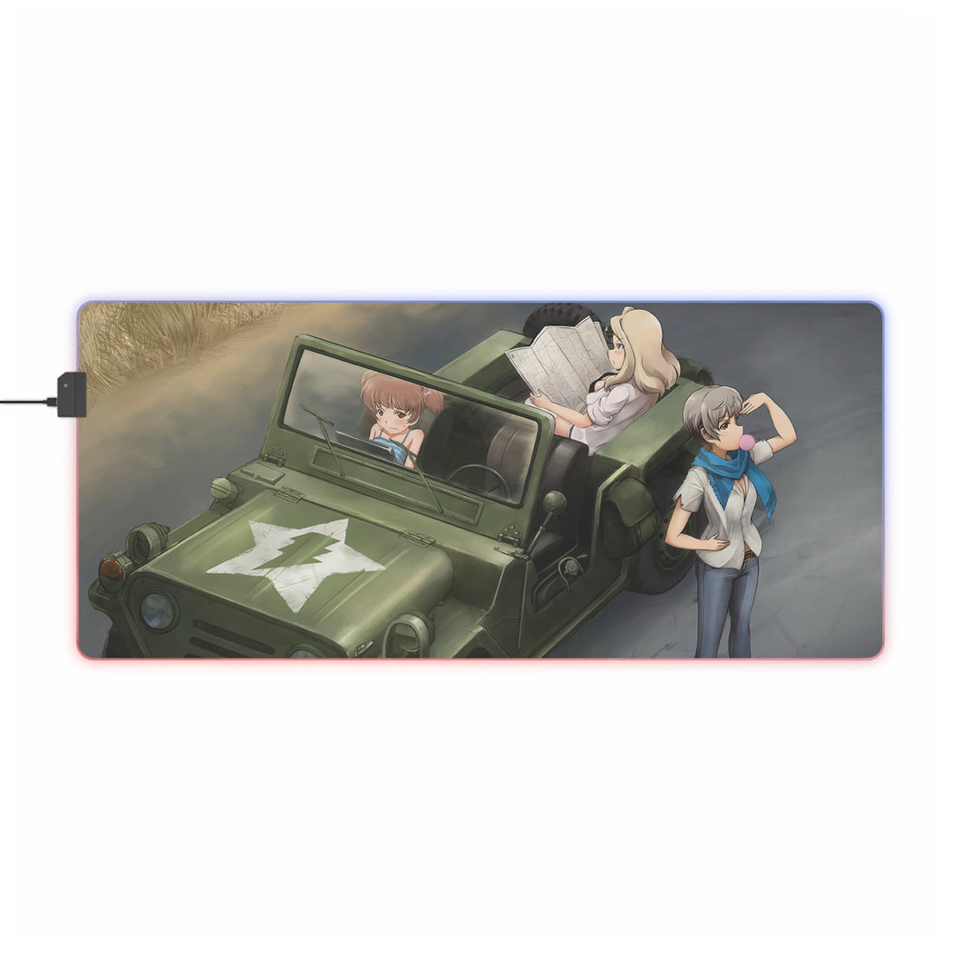 Girls und Panzer RGB LED Mouse Pad (Desk Mat)
