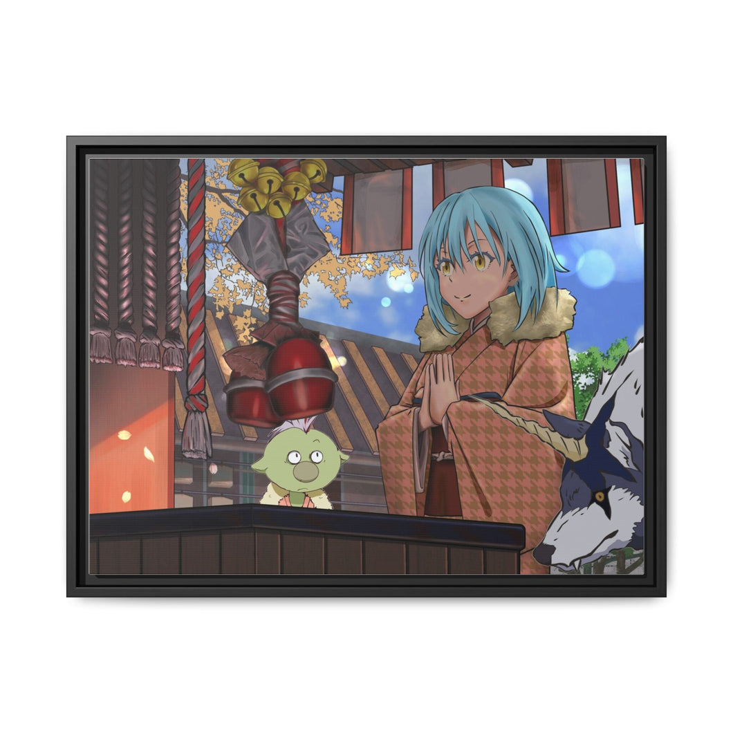 That Time I Got Reincarnated As A Slime Canvas Framed Art Print