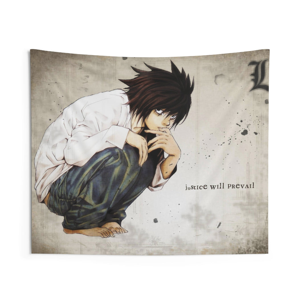 L (Death Note) Indoor Wall Tapestry
