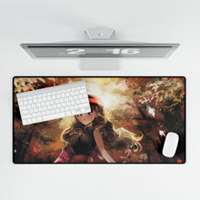 Load image into Gallery viewer, Trainer and Fennekin Mouse Pad (Desk Mat)
