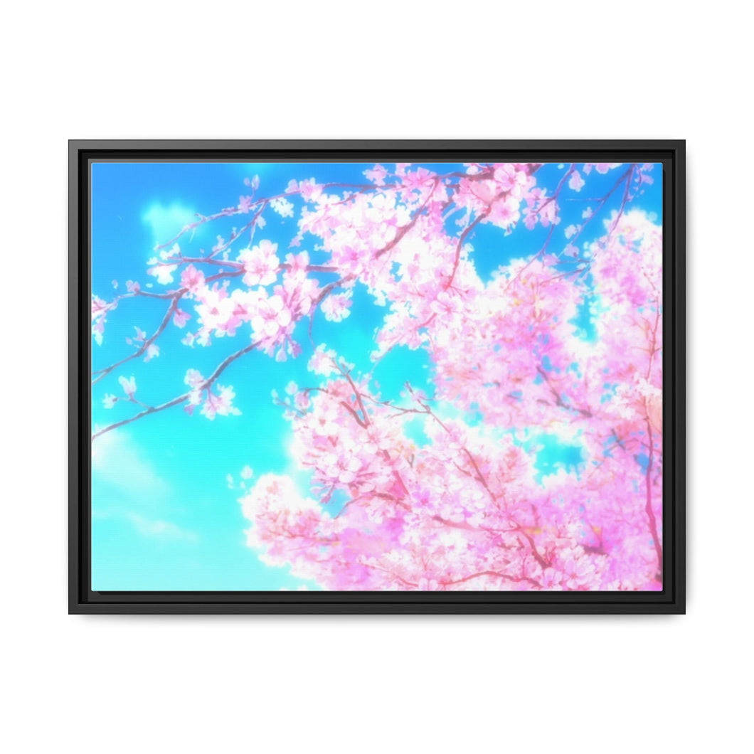 Sakura Canvas Framed Art Print