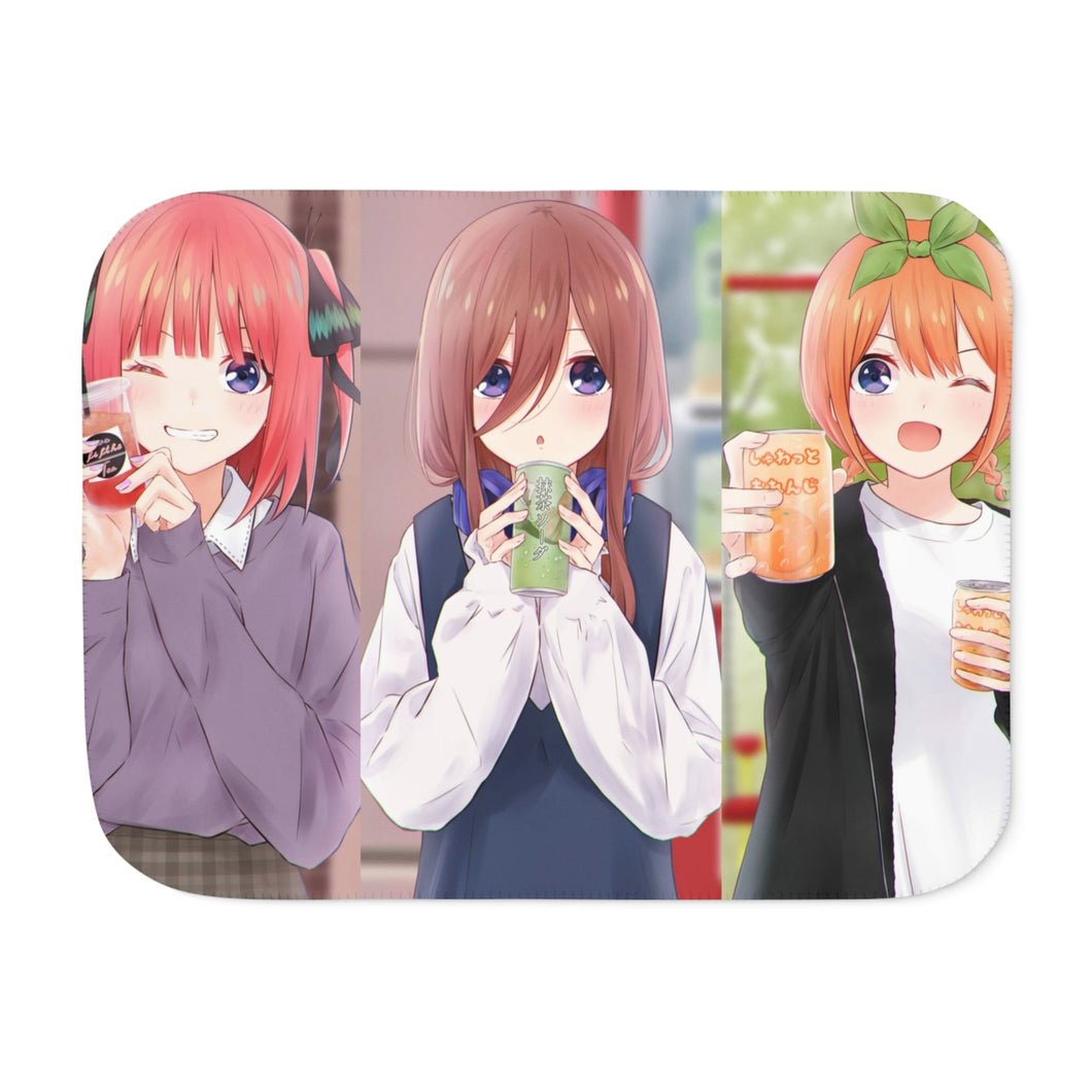 The Quintessential Quintuplets Miku Nakano, Itsuki Nakano, Nino Nakano, Yotsuba Nakano, Ichika Nakano Sherpa Blanket