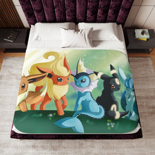 Load image into Gallery viewer, Eeveelution Sherpa Blanket
