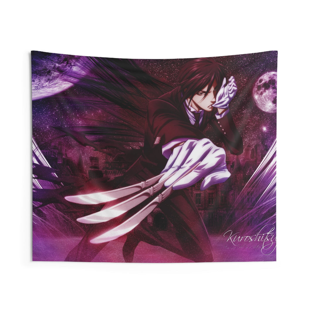 Black Butler Indoor Wall Tapestry