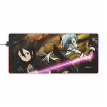 Load image into Gallery viewer, Kirito and Sinon RGB LED Mouse Pad (Desk Mat)

