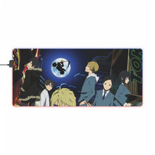 Load image into Gallery viewer, Durarara!! Izaya Orihara, Shizuo Heiwajima, Celty Sturluson, Masaomi Kida, Anri Sonohara RGB LED Mouse Pad (Desk Mat)
