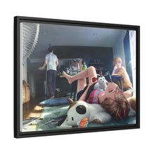 Load image into Gallery viewer, Anime Chainsaw Man Canvas Framed Art Print
