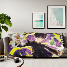 Load image into Gallery viewer, Mob Psycho 100 Shigeo Kageyama Sherpa Blanket
