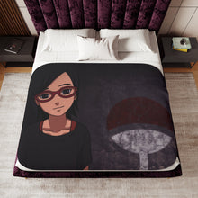 Load image into Gallery viewer, uchiha sarada Sherpa Blanket
