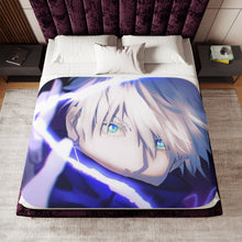Load image into Gallery viewer, Satoru Gojo Sherpa Blanket

