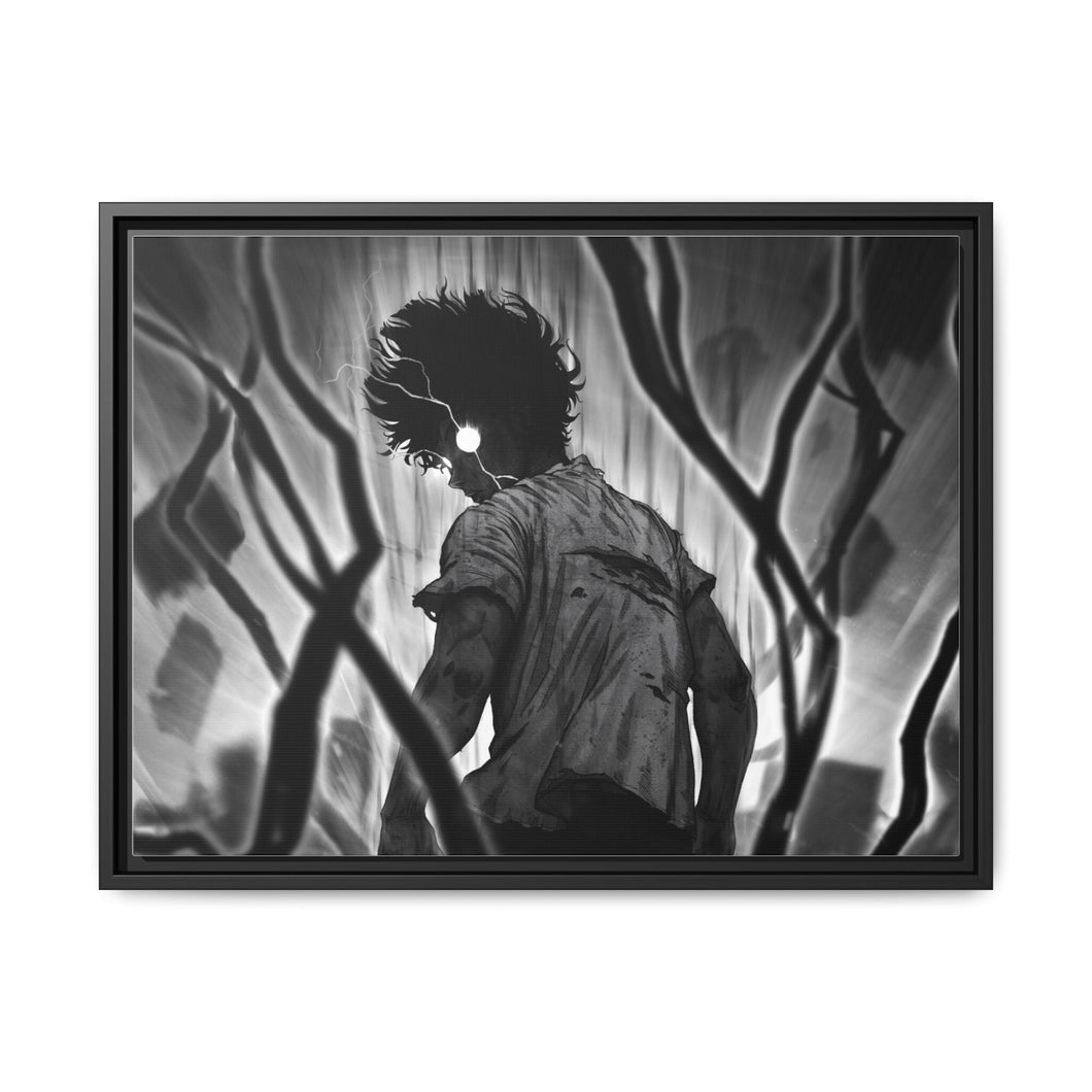 Anime Mob Psycho 100 Canvas Framed Art Print