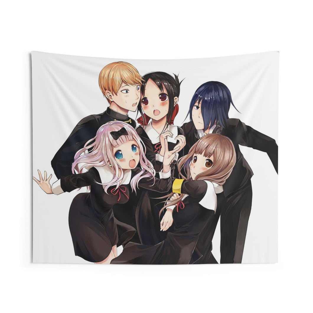 Kaguya-sama: Love is War Kaguya Shinomiya, Chika Fujiwara, Miyuki Shirogane Indoor Wall Tapestry