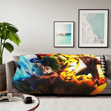 Load image into Gallery viewer, Midoriya ,Bakugou and Todoroki Sherpa Blanket
