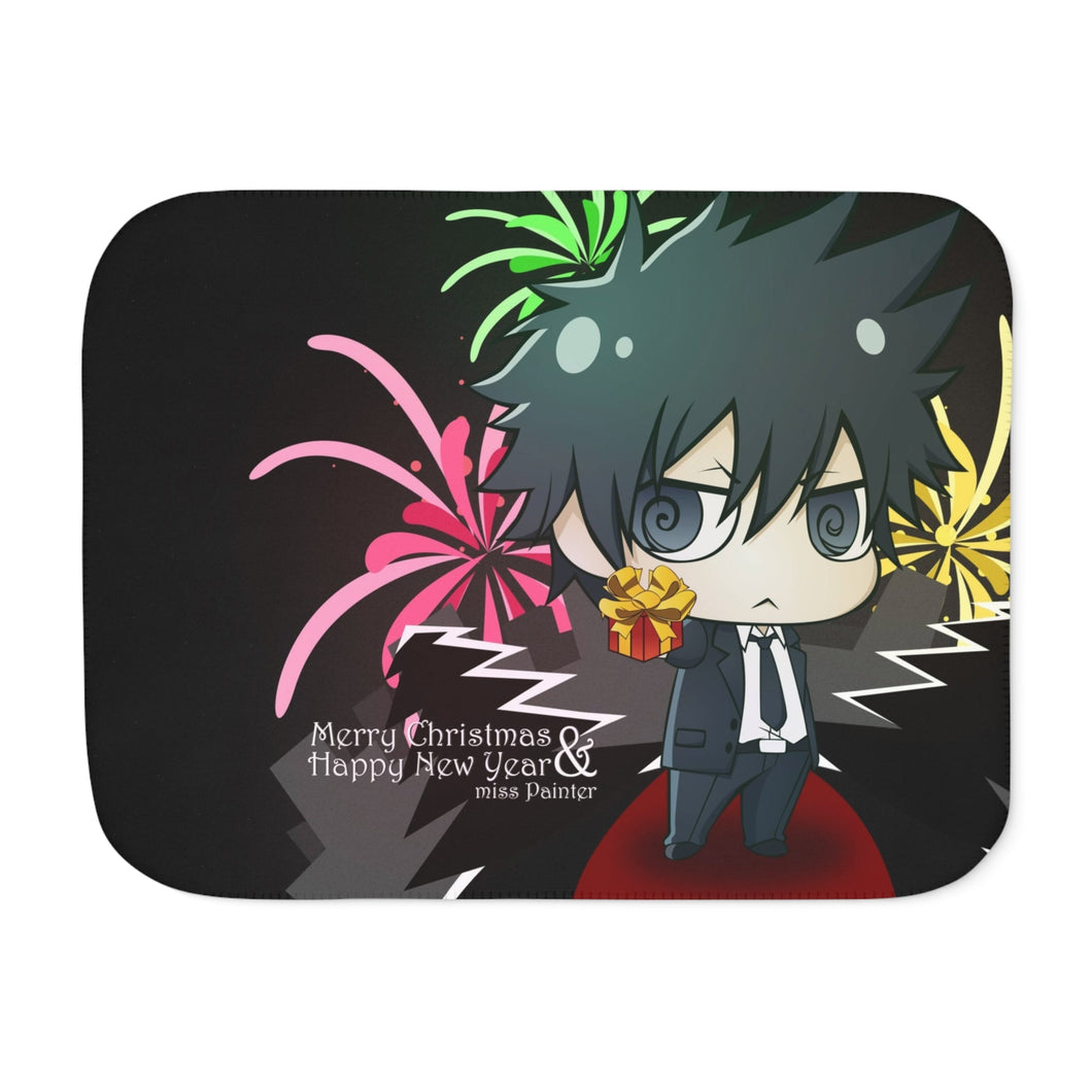 Shinya Kogami chibi Sherpa Blanket