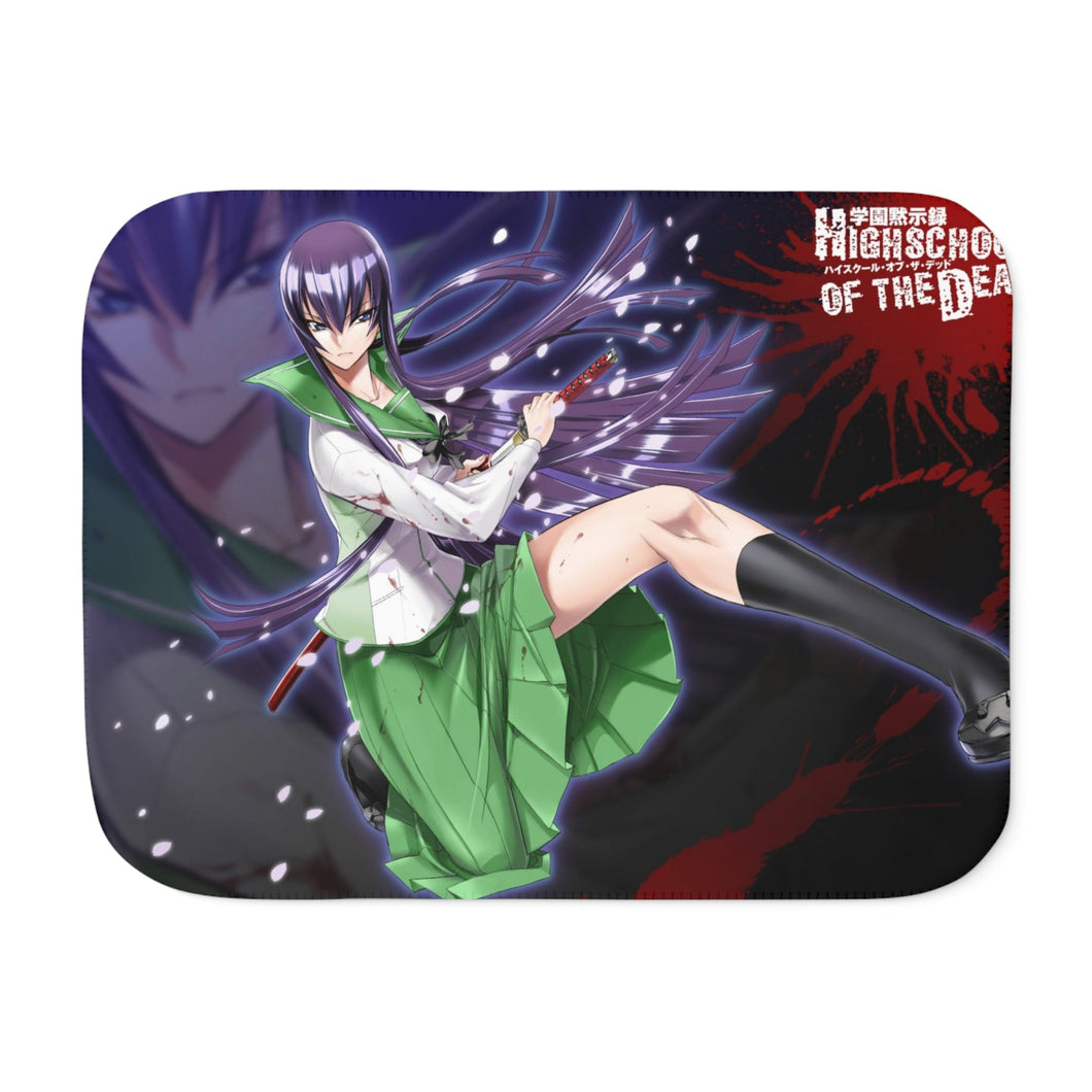 Saeko Busujima Sherpa Blanket