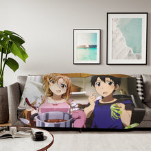 Load image into Gallery viewer, Kirito and Asuna Sherpa Blanket
