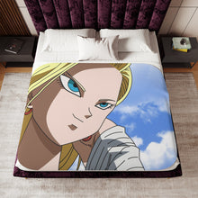 Load image into Gallery viewer, Android 18 Sherpa Blanket
