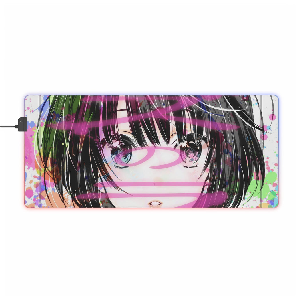Kuzu No Honkai Hanabi Yasuraoka RGB LED Mouse Pad (Desk Mat)