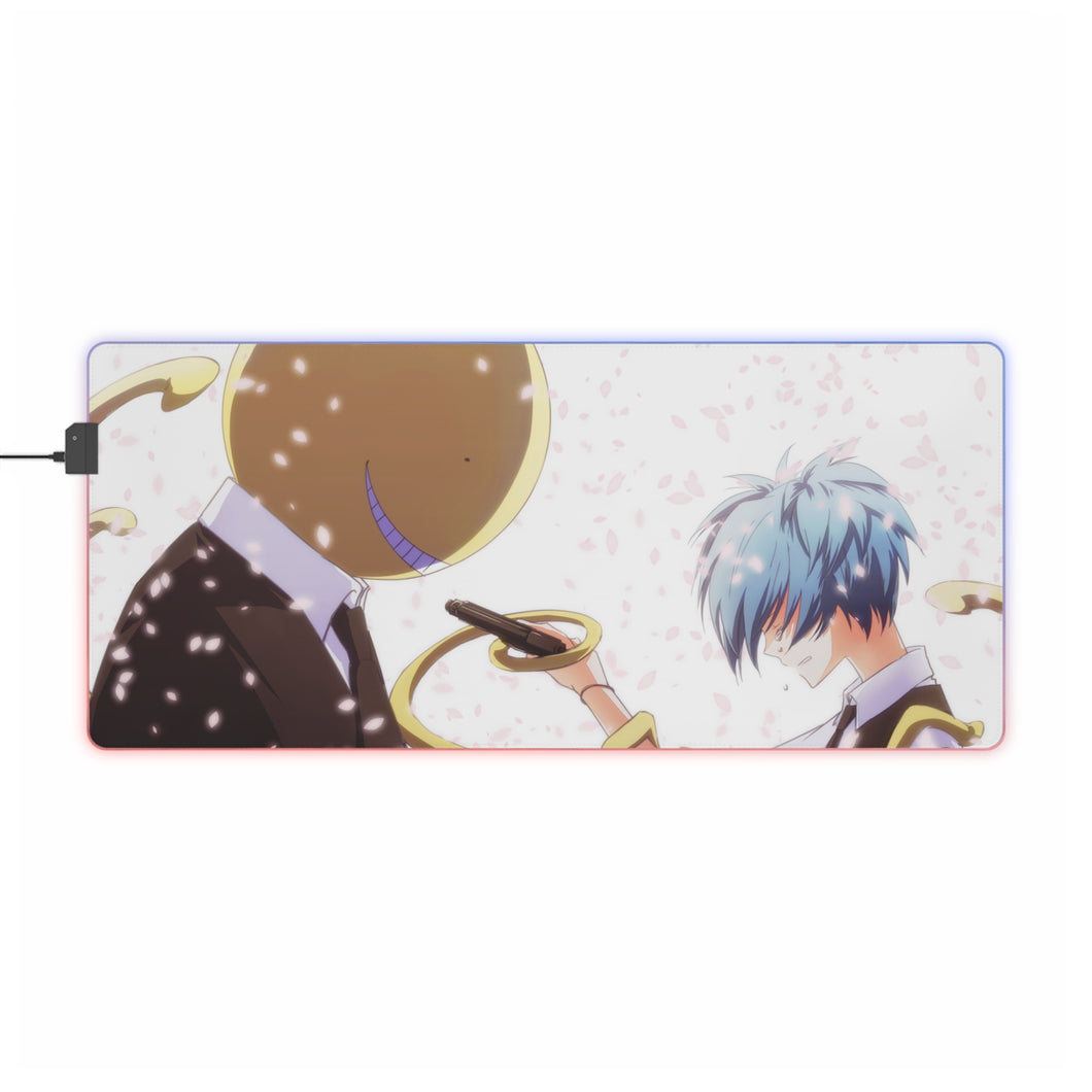 Assassination Classroom Koro-sensei, Nagisa Shiota RGB LED Mouse Pad (Desk Mat)