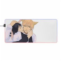 Load image into Gallery viewer, Durarara!! Izaya Orihara, Shizuo Heiwajima RGB LED Mouse Pad (Desk Mat)
