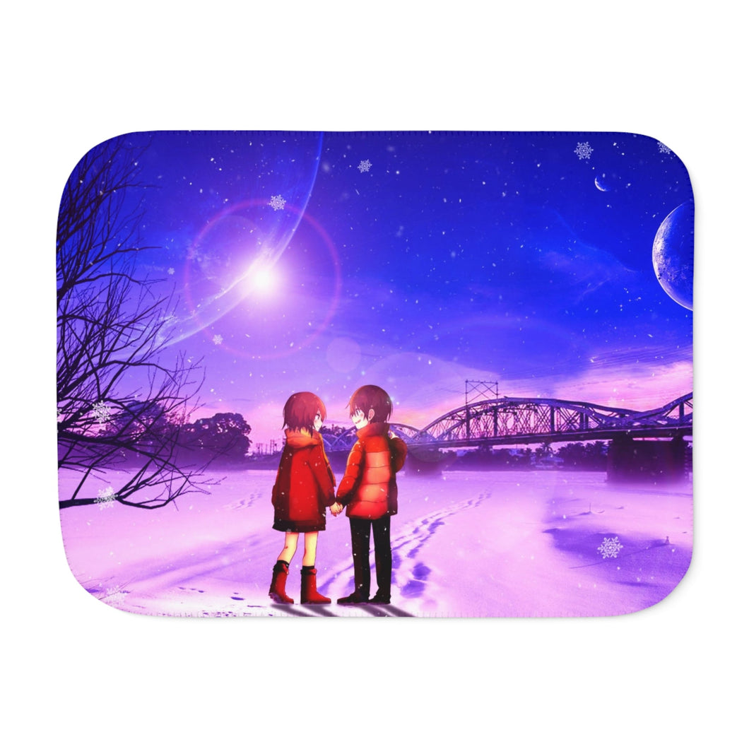 Anime ERASED Sherpa Blanket