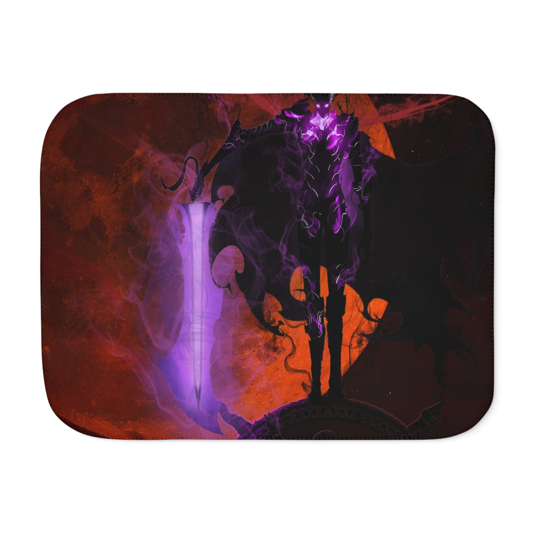 Anime Solo Leveling Sherpa Blanket