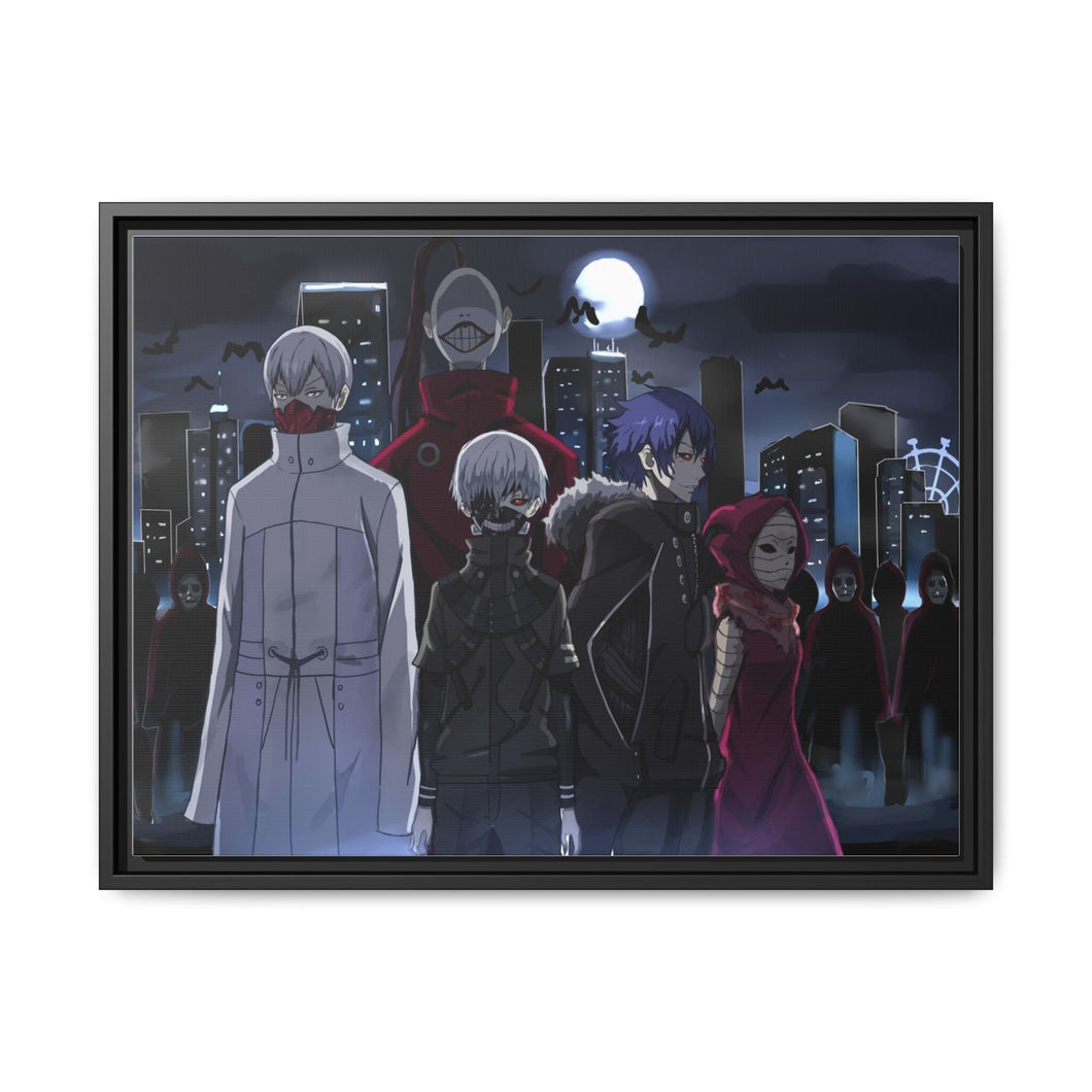 Tokyo Ghoul Ken Kaneki, Eto Yoshimura, Ayato Kirishima Canvas Framed Art Print