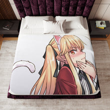 Load image into Gallery viewer, Anime Kakegurui Sherpa Blanket
