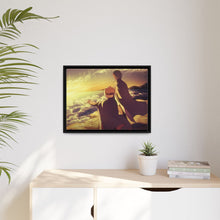 Load image into Gallery viewer, Boruto with his mentor watching the sunrise Canvas Framed Art Print
