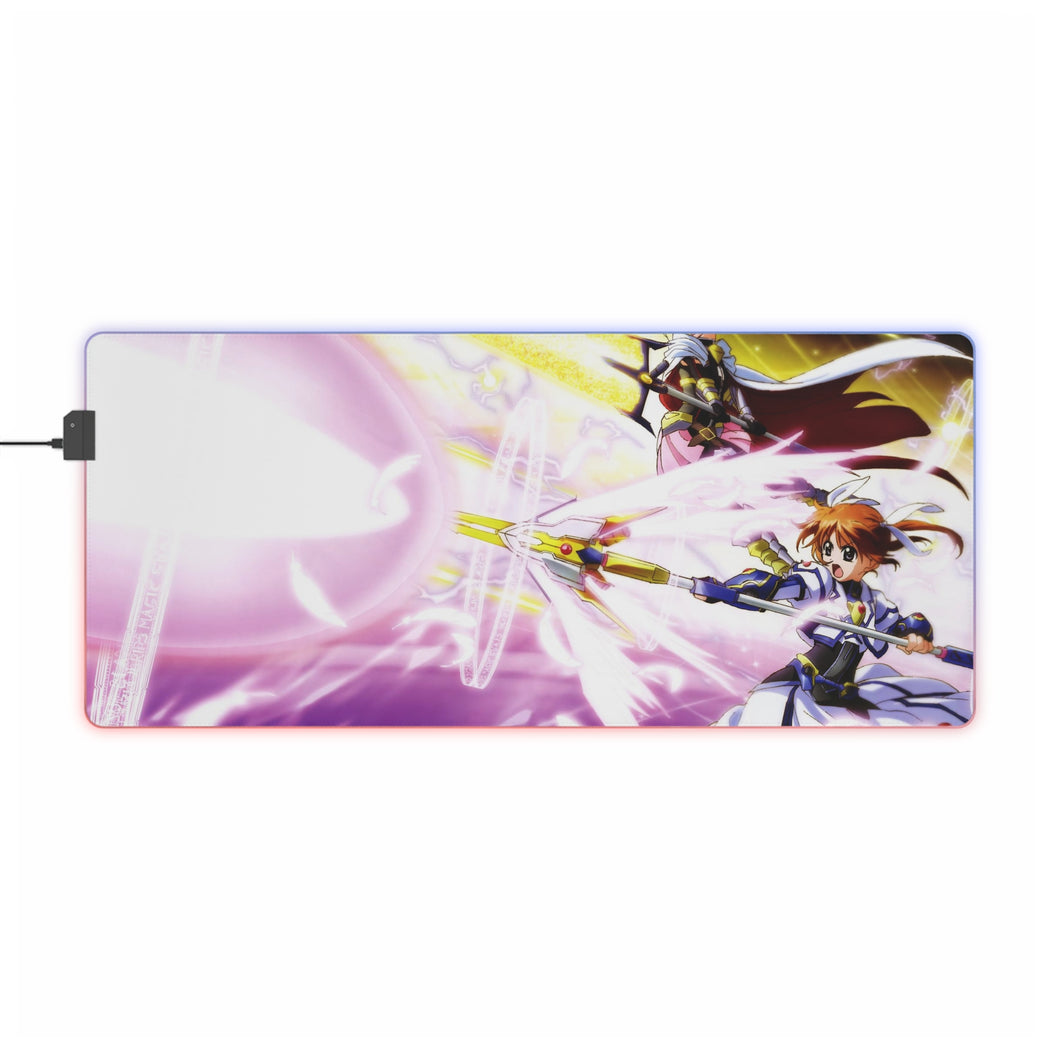 Magical Girl Lyrical Nanoha RGB LED Mouse Pad (Desk Mat)