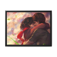 Anime Attack On Titan Canvas Framed Art Print