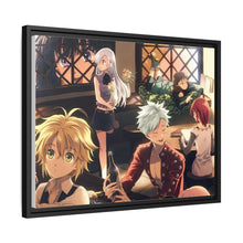Load image into Gallery viewer, The Seven Deadly Sins Ban, Meliodas, King, Diane, Elizabeth Liones Canvas Framed Art Print
