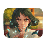 Haku - Spirited Away Sherpa Blanket