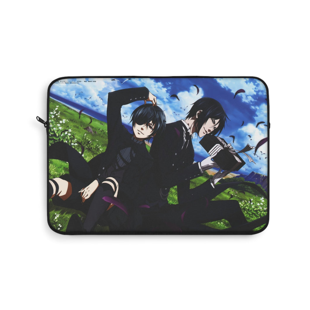 Black Butler Sebastian Michaelis, Ciel Phantomhive Laptop Sleeve